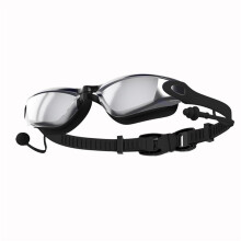 Black HD Adult Swimming Goggles for Men and Women, Anti-Fog Glasses, Waterproof Swimming Equipment