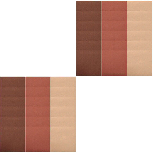 36Pièces Tissu Feutré Marron Patchwork DIY Jouets Educatifs