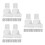 3Ensembles Portes Bébé Rétractables Blanches Kit Accessoires Sécurisés 5