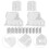 3Ensembles Portes Bébé Rétractables Blanches Kit Accessoires Sécurisés 10