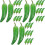 90Pièces Faux Piments En Mousse Vert Accessoires Décoratifs 3