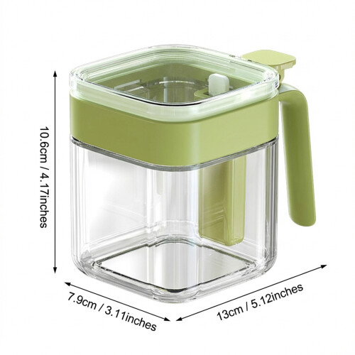 (Warm green) Sealed Spice Jars with Leak-Proof Lid 1