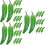 90Pièces Faux Piments En Mousse Vert Accessoires Décoratifs 7