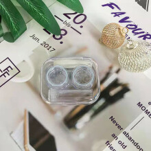 (Bluish Green) Leak-Proof Contact Lens Case Kit