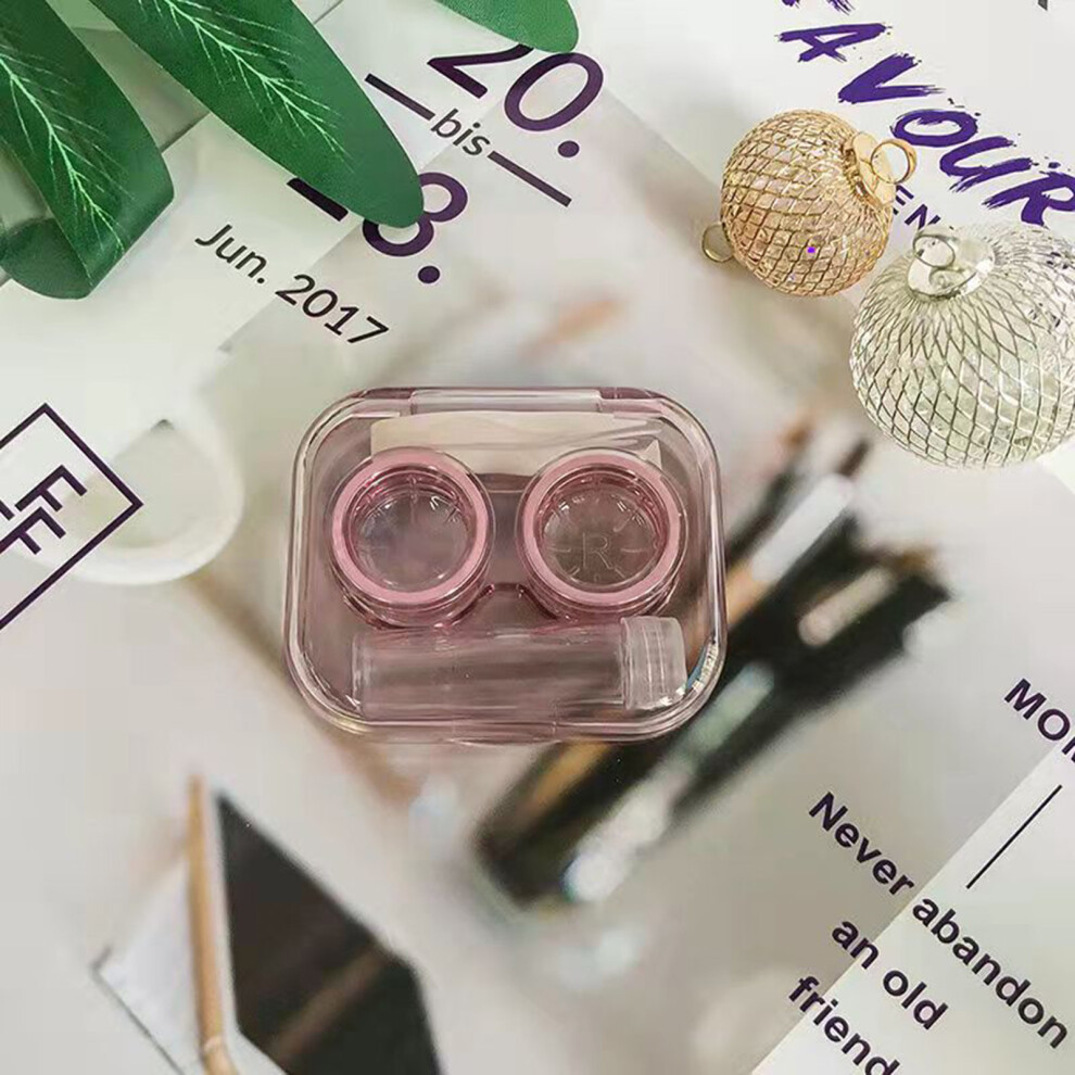 Phui-Pet-Supplies (Pink) Leak-Proof Contact Lens Case Kit
