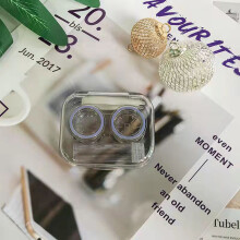 (Sandalwood purple) Leak-Proof Contact Lens Case Kit