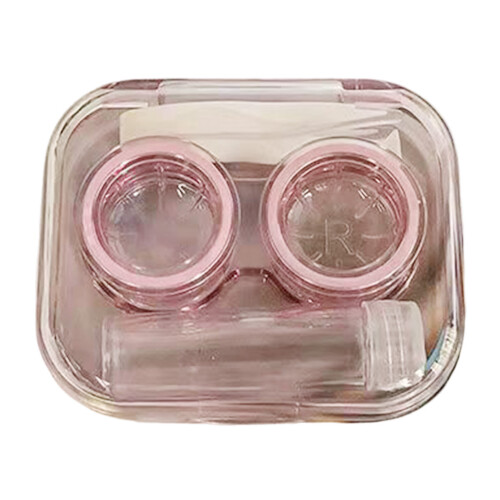 (Pink) Leak-Proof Contact Lens Case Kit 1