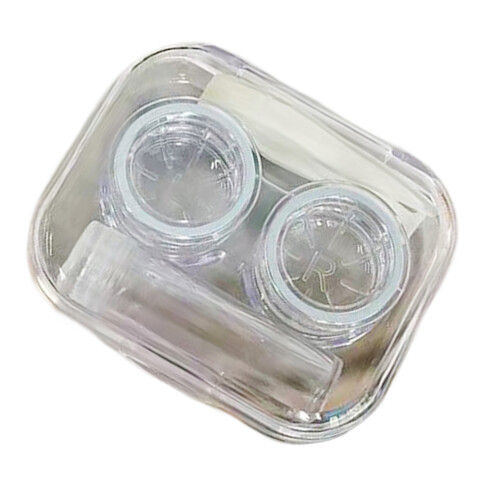 (Bluish Green) Leak-Proof Contact Lens Case Kit 2