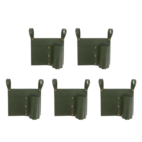 5Pièces Pochette Vert PU Pour Chaise Rolling Outdoor 2