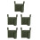 5Pièces Pochette Vert PU Pour Chaise Rolling Outdoor 4