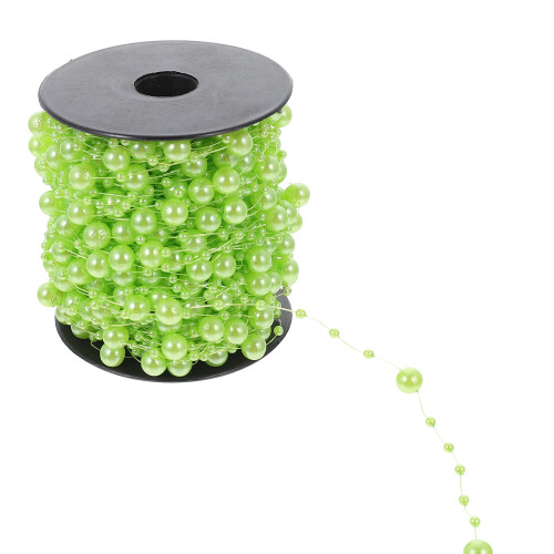 2Rolls Sturdy Green Resin Bead String for Craft and Home Decor 1