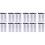 12Pièces Sourcils 6D Imitation Poils Marron Waterproof Pour 4