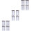 12Pièces Sourcils 6D Imitation Poils Marron Waterproof Pour 5