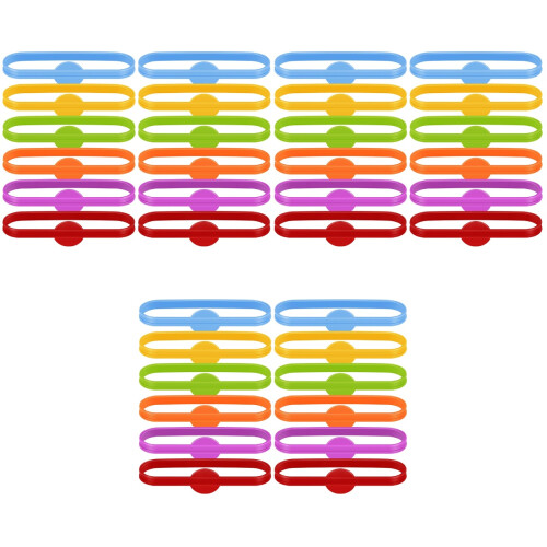 36Pièces Marqueurs Verres En Silicone Multicolores Pour Vin 2