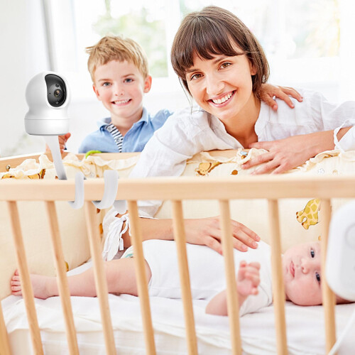 Support Moniteur Bébé En Silicone Rotation Pour Berceau 2