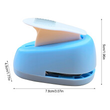 (Sky Blue Stamp, 7.8 x 4.5 x 5cm) DIY Zinc Alloy Stamp Embosser for Handcrafts