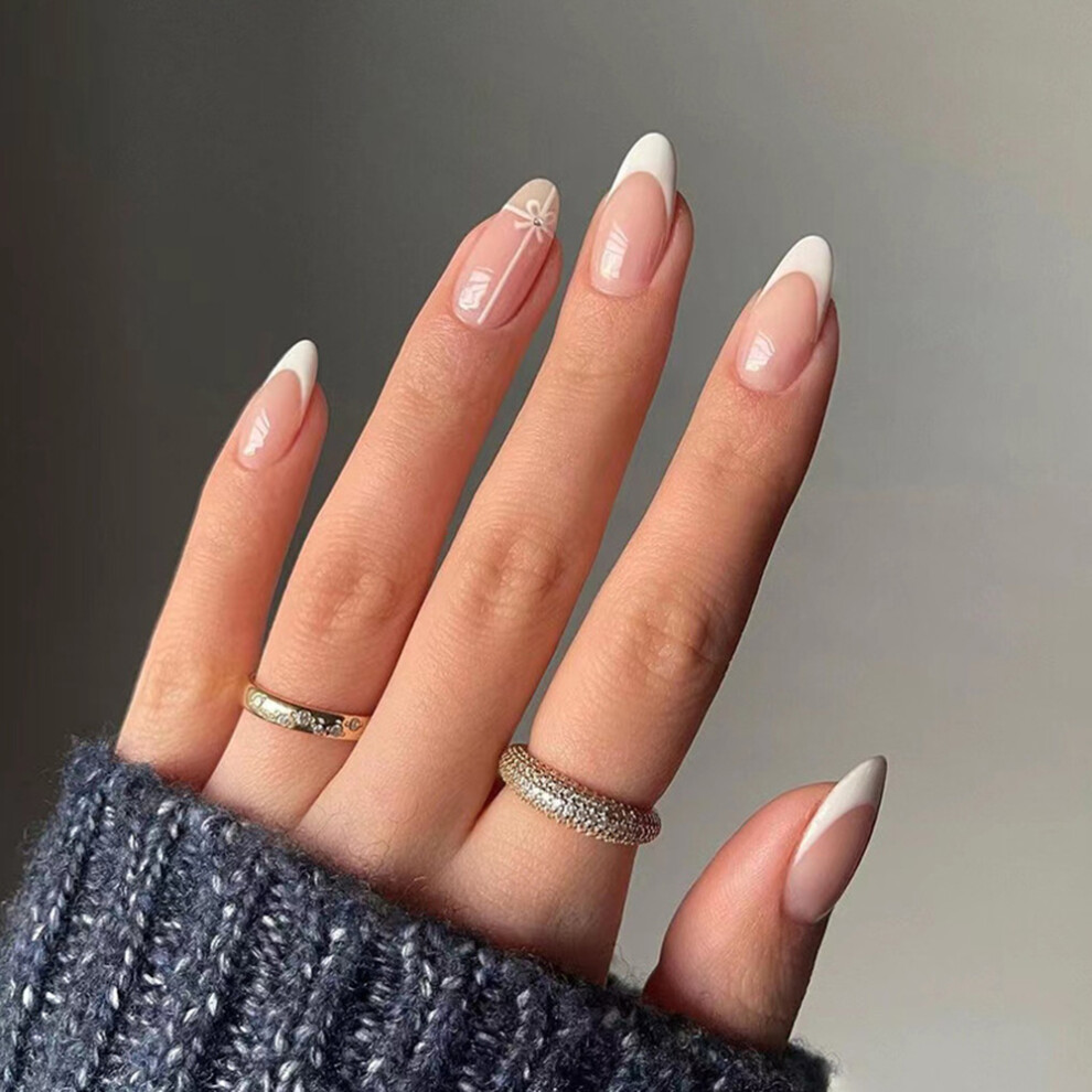 Dachuang Beauty (Standard) Glossy White False Nails - Durable & Comfortable
