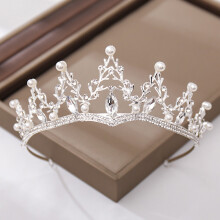 (Silver) Glitter Princess Crown for Christmas & Birthday Gift