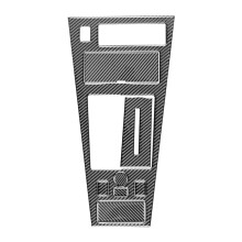 VéRitable Fibre de Carbone pour  Corvette C3 1968-1982 Kit de Couverture de Panneau D'Engrenage de Console Centrale de Voiture Accessoires de