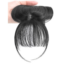 (Natural Black) Party Wig - Thin Air Bangs for Cosplay & Costume