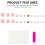 Pink Fake Nails with White Tip, Unbreakable & Stylish 6
