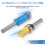 10PCS Router Bits, Including 4 Flush Trim Router Bits 1/4 Shank, 4 Pattern Flush Trim Router Bits with 2 Impact Bits Et 4