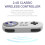 Console per Videogiochi Retrò SF900 HD Game Stick con 5000 Giochi per Controller Wireless NES SNES Console A 16 Bit 8