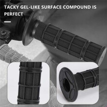 3 Paar Motorgrepen Stuurgrepen Motorfiets Scooter Quad 24 mm Motorcross Zwart