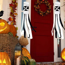 Halloween Windsock Wind Tube Flag Outdoor Halloween Banner Halloween Outdoor Flag Mummy Wind Socks Decoration