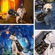 Halloween-Katzenkostüm, Vampirumhang und Hut für Haustiere, Cooles Outfit, Vampirumhang für Haustiere, Hut, Katzen, Cosplay-Kleidung, Bekleidung,