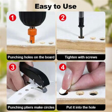 Ferramenta de Perfuração Portátil, Perfurador de Furo Único para Papel Cartão Plástico, Perfurador de Furo Único Resistente para Cartão de