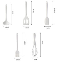 Silicone Kitchen Utensils Food-Grade Non-Stick Cooking and Baking Tool Scraper Silicone Oil Brush Whisk Kitchen Tools