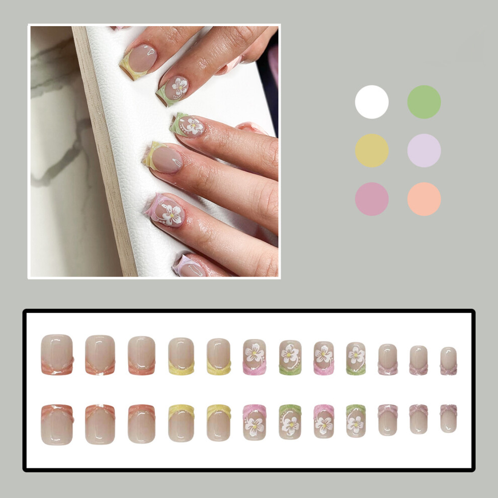 Dachuang Beauty Colorful Tip Fake Nails For Stage Wear