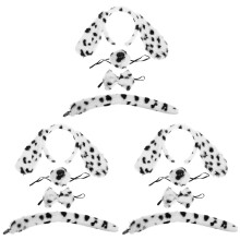 3Ensembles Costume Animal Chien Oreilles Queue Tissu Accessoires Party
