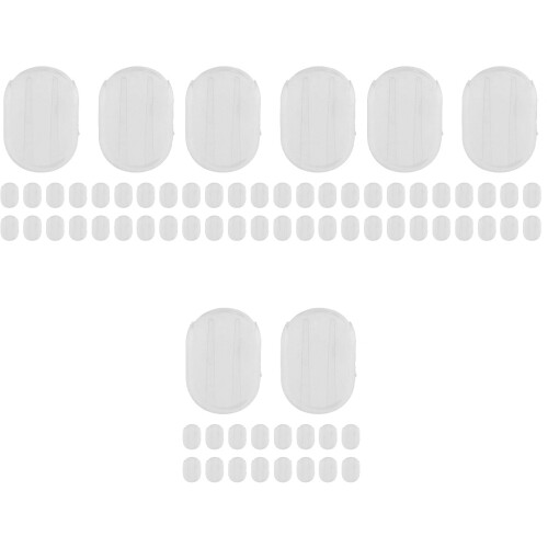 200Pièces Tampons D'oreille Transparents Tpe Pour Boucles Sans Perçage 2