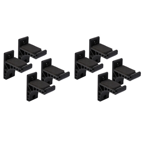 4Paires Support Mural Noir Simple Usage Protection Arc Flèches 1