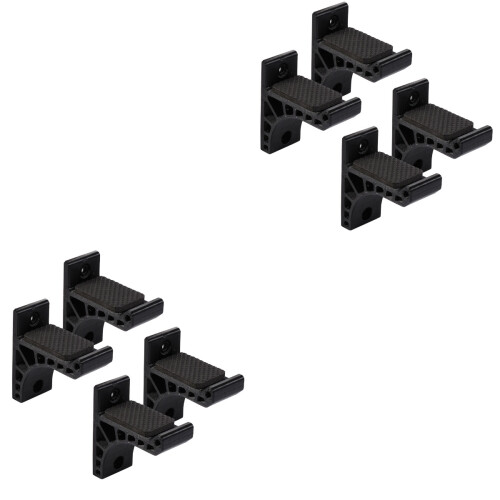 4Paires Support Mural Noir Simple Usage Protection Arc Flèches 2