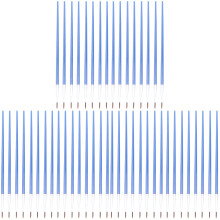 144Pièces Pinceaux Nylon Bleu Pour Peinture Fine Huile