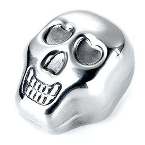 Skull-Shaped Whiskey Stones - Reusable Stainless Steel