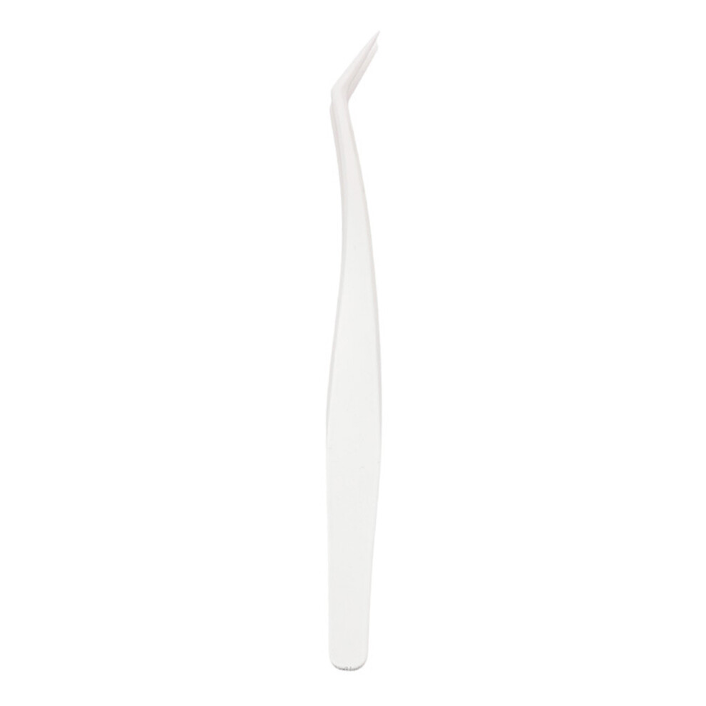 Dachuang Beauty Beige/Gold () Feather Eyelash Tweezers, No-Glue, Stainless Steel
