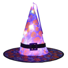 Festive LED Witch Hat Lights for Halloween, Hanging Glowing String Lights with Remote for Indoor Outdoor Display, Reusable Waterproof Decorations for
