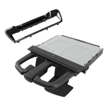 2 Pezzi Portabevande e Telaio Portabicchieri del Bracciolo del Sedile Posteriore 8P0885995B6PS 4G8 863 289A4PK per A3 A4 A6 A7 Quattro Q5, A