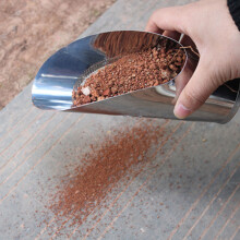 (Large stainless steel cylinder screen shovel) Garden Soil Sieve Shovel for Planting