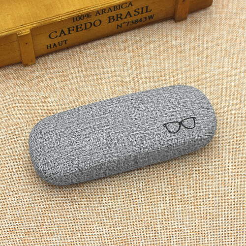 (Gray) Colorful Hard Sunglasses Case - Eyewear Protector
