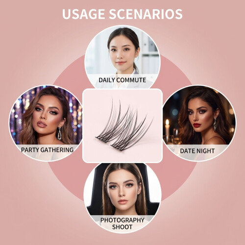 Natural Long Curling False Eyelashes