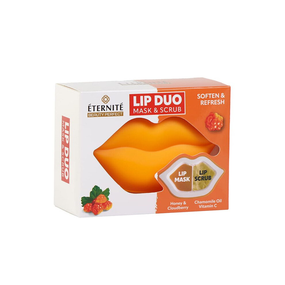 Fangfang Eternite Lip Duo Mask & Lip Scrub Cloudberry, Chamomile