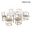 Six-Chair Dining Room Table and Chair Set 10