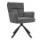 Grey Modern Velvet Swivel Accent Chair 3