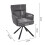 Grey Modern Velvet Swivel Accent Chair 6