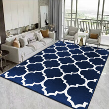 (200 x 290 cm (6 ft 5 in x 9 ft 5in)- Extra Large Area Rugs Living Room Bedroom Carpet, Ava Navy) Extra Large Rugs Living Room Printed Rug Runner